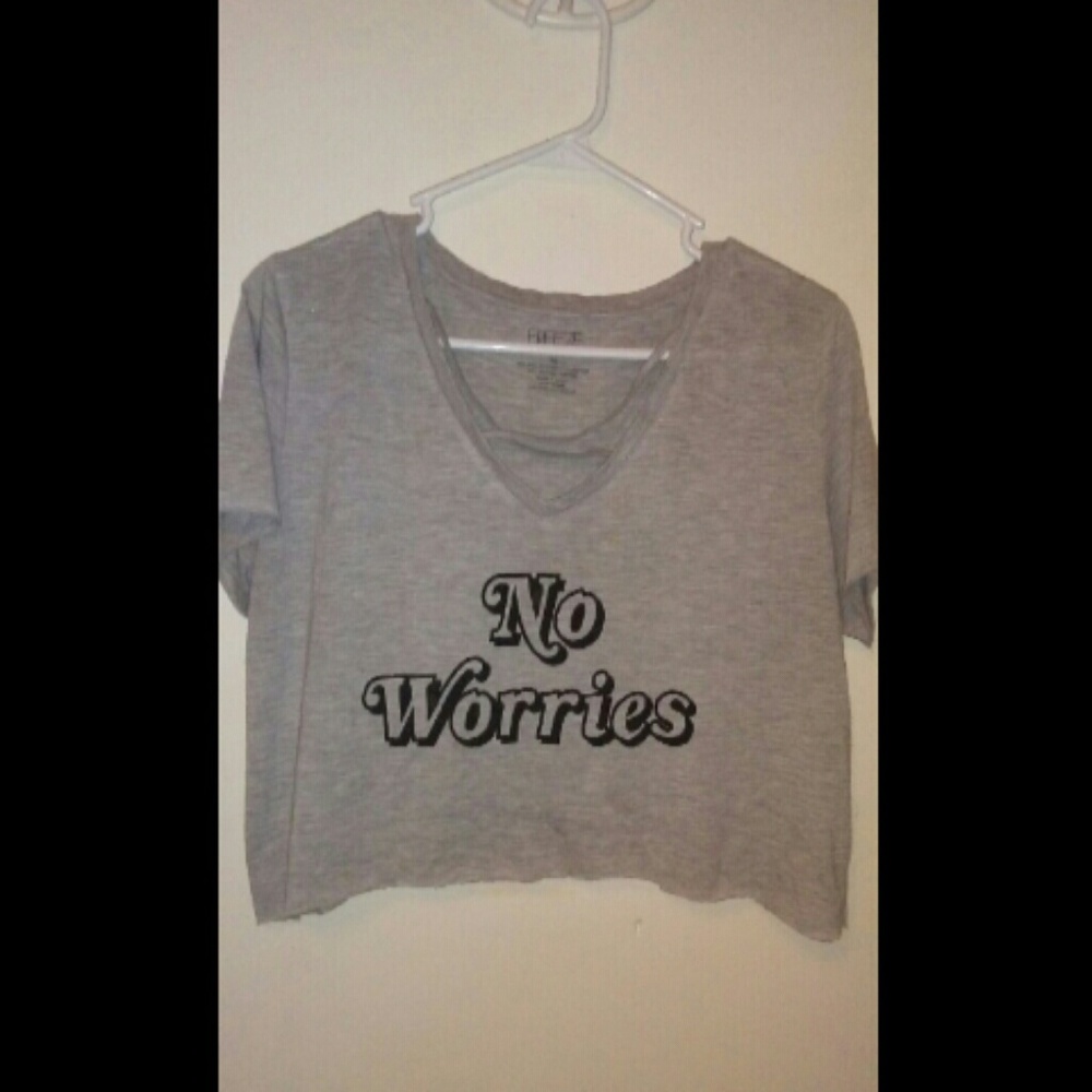 No worries crop top